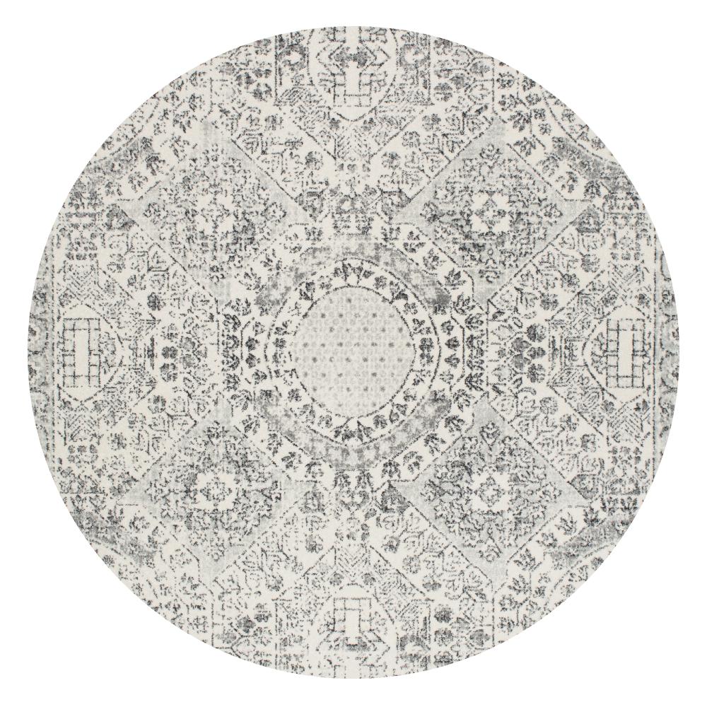 nuLOOM Vintage Minta Grey 8 ft. x 8 ft. Round Area RugRZBD30AR808