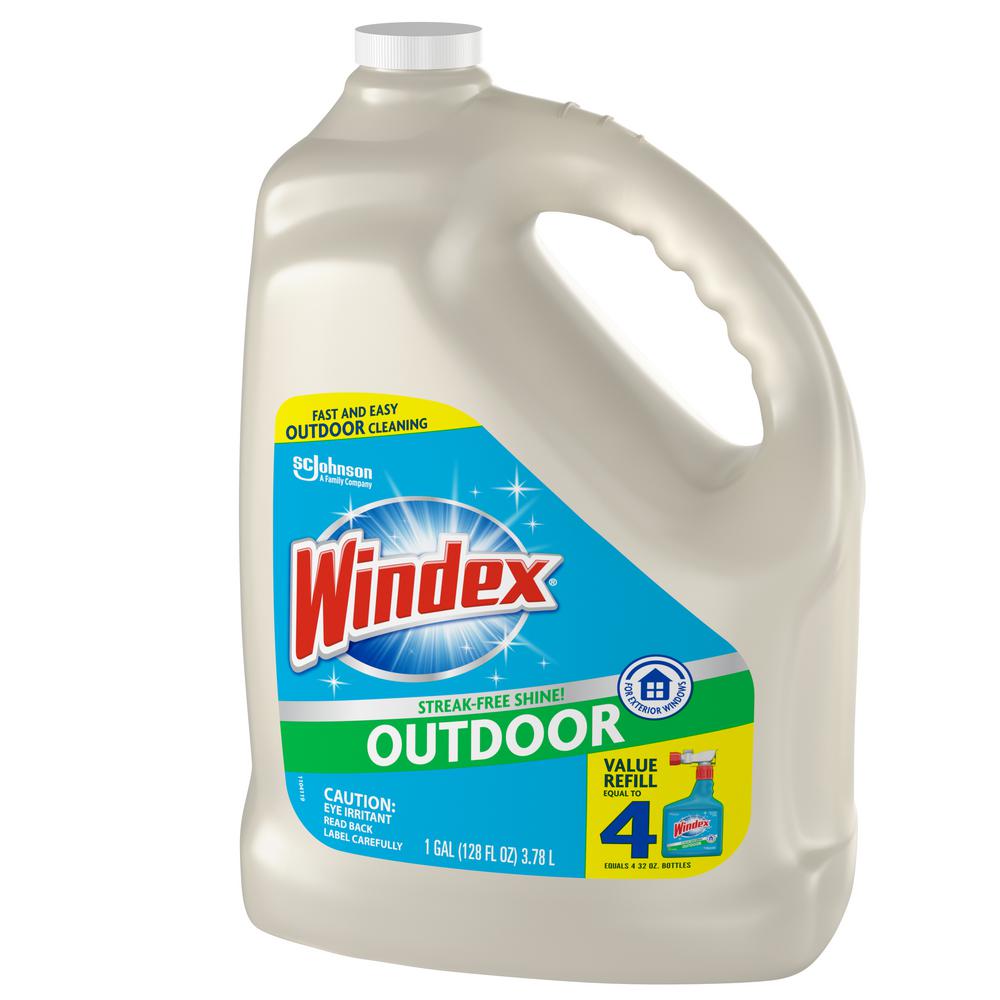 2 Packs Windex Outdoor Glass Cleaning Tool Cleans 80 Windows 4 Refill Pads