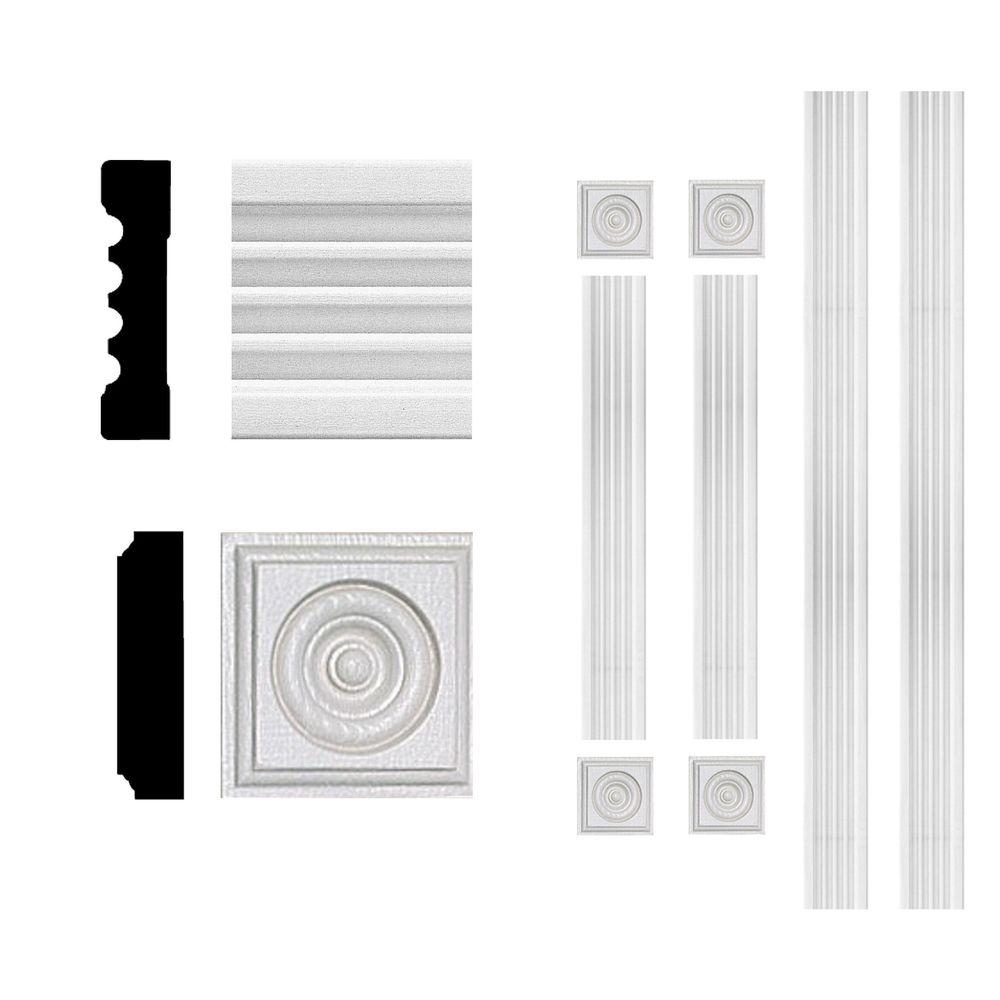 3/4 in. x 3 in. x 6 ft. MDF Fluted Window Casing Set4301 The Home Depot