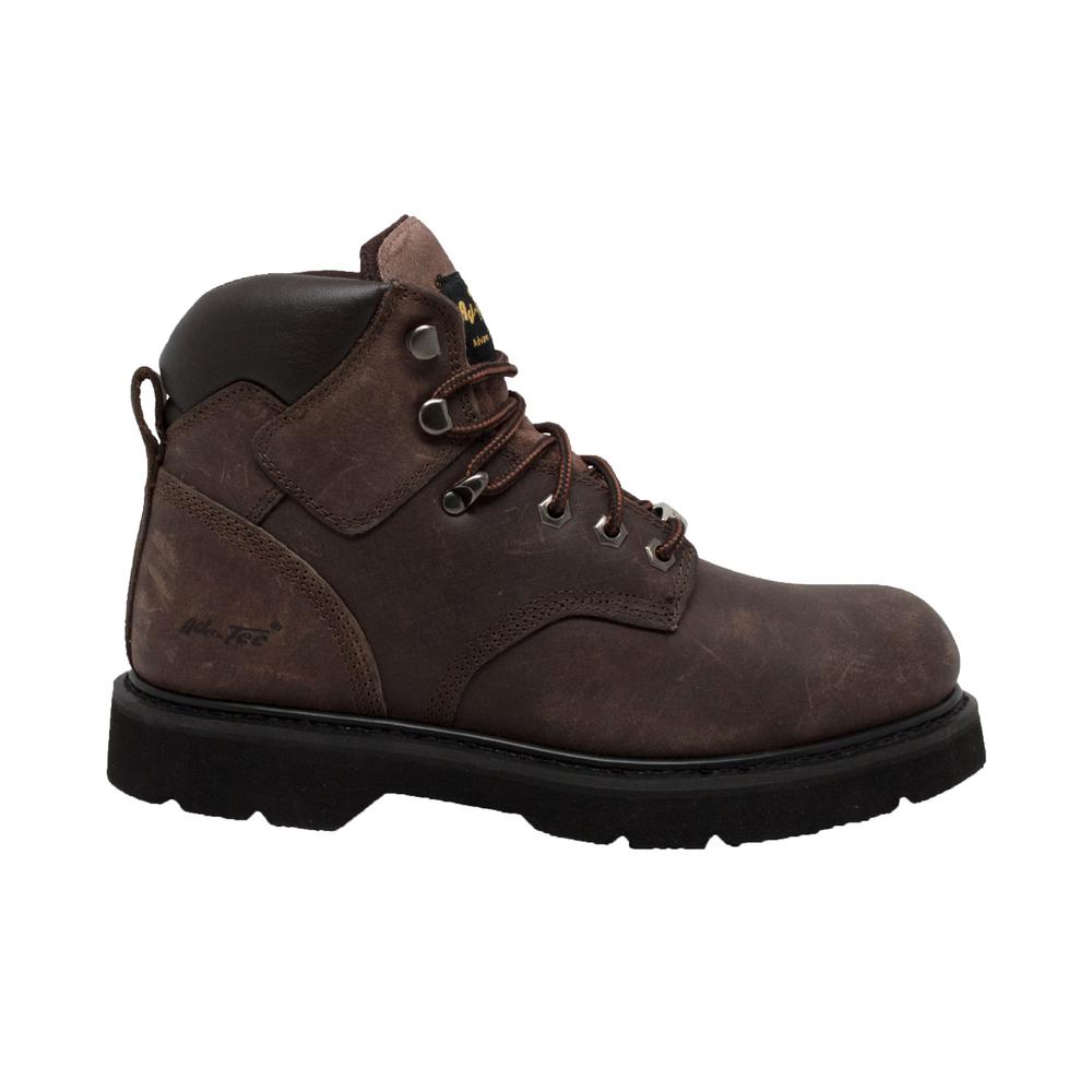 AdTec Men's Size 7.5 Brown Leather 6 in. Australian Work Boots-9843 ...