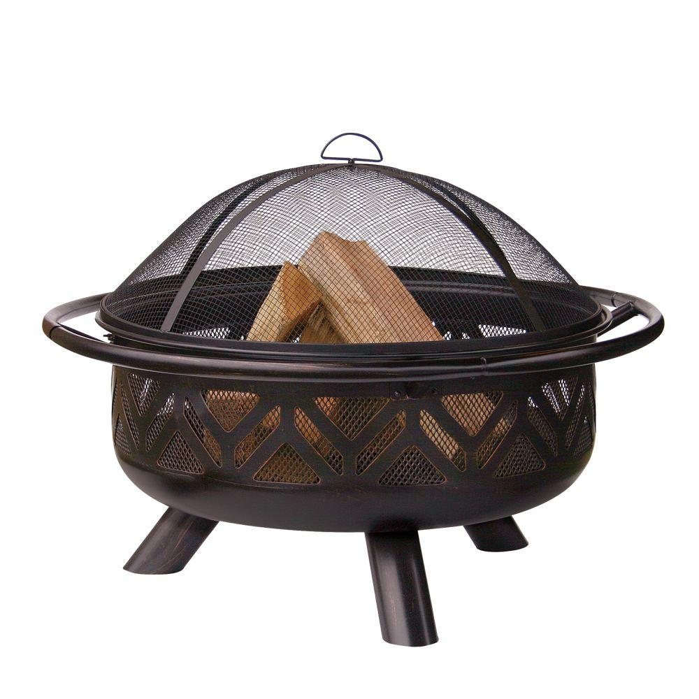 Uniflame 30 In D Oil Rubbed Bronze Finish Geometric Design Wood Burning Fire Pit Wad1009sp The Home Depot - Outdoor Fire Table Home Depot Uniflame 30 In D Oil Rubbed Bronze Finish Geometric Design Wood Burning Fire Pit Wad1009sp The Home Depot - Outdoor Fire Table Home Depot