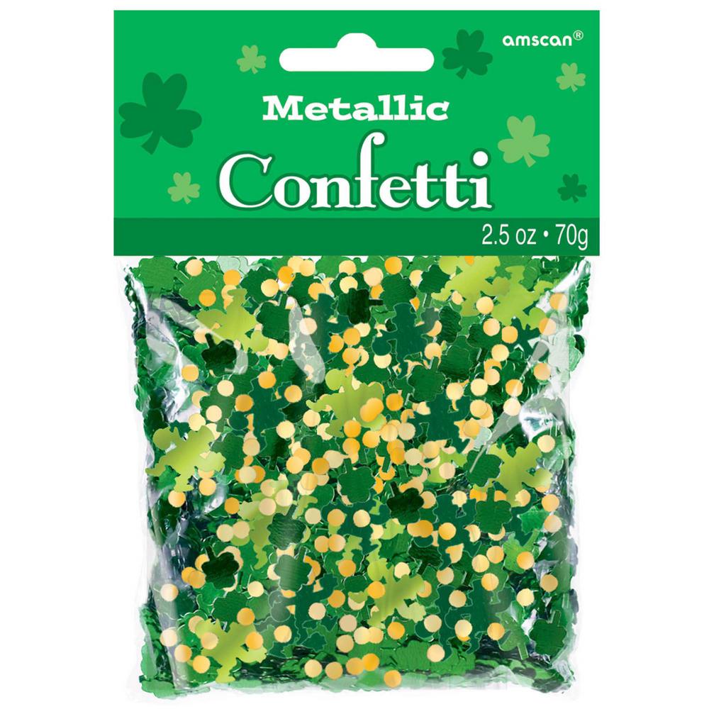70g 2 x St Patricks Day Shamrocks Table Confetti Sprinkles
