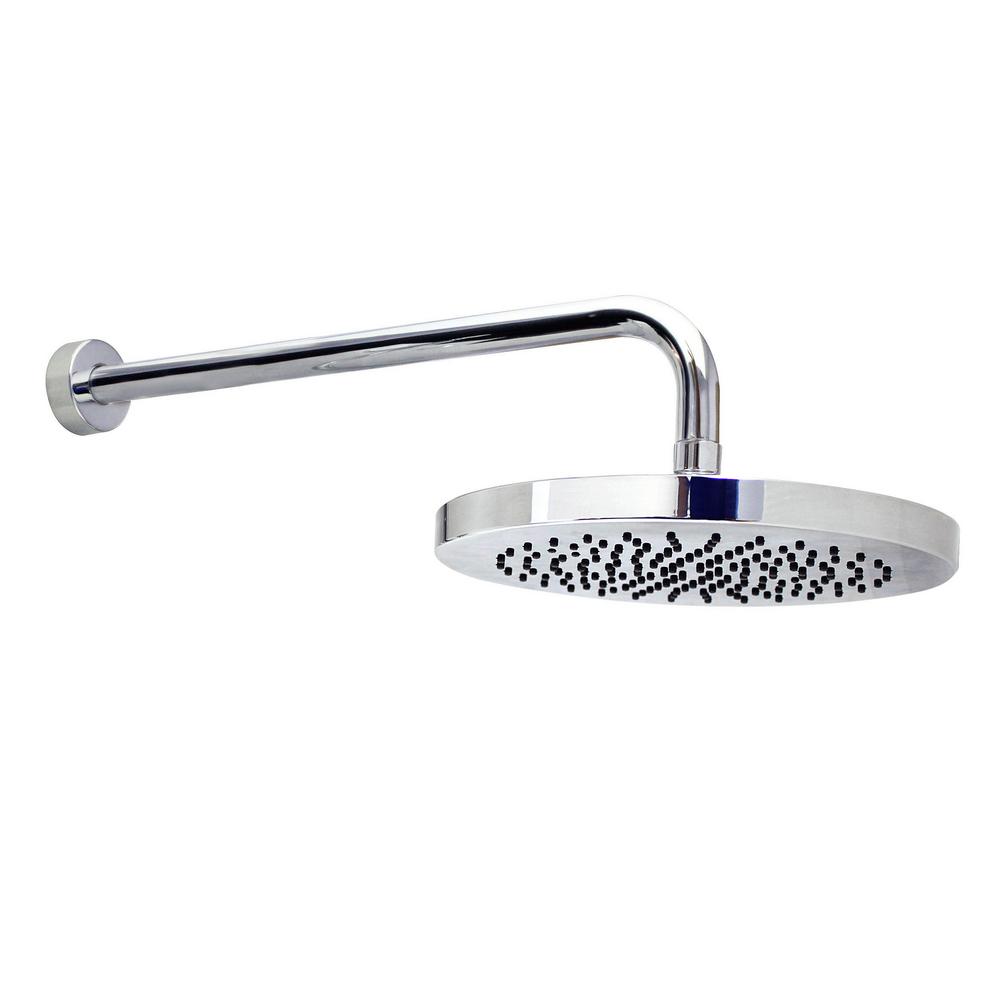 MODONA 1Spray 10 in. Single Wall Mount Waterfall Fixed Rain Shower