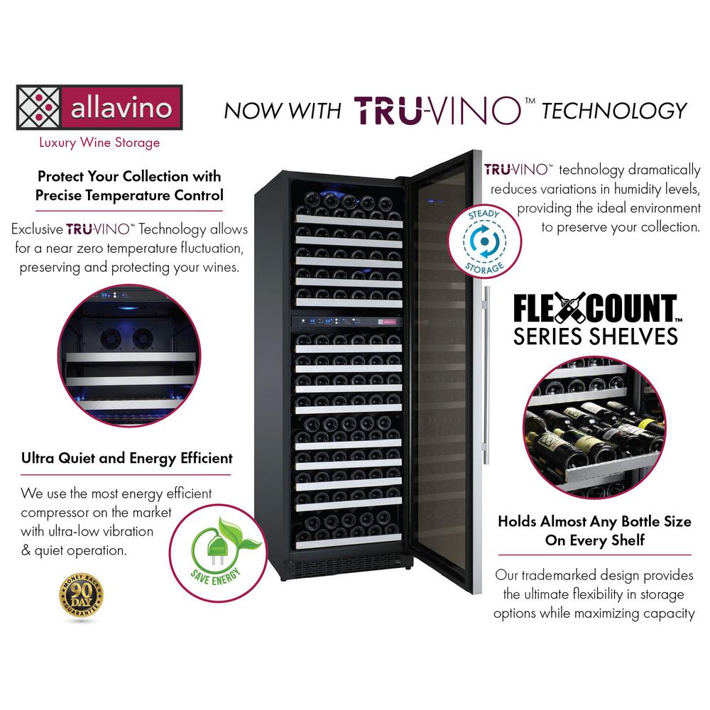 Allavino FlexCount Classic II TruVino Dual Zone 172Bottle Stainless