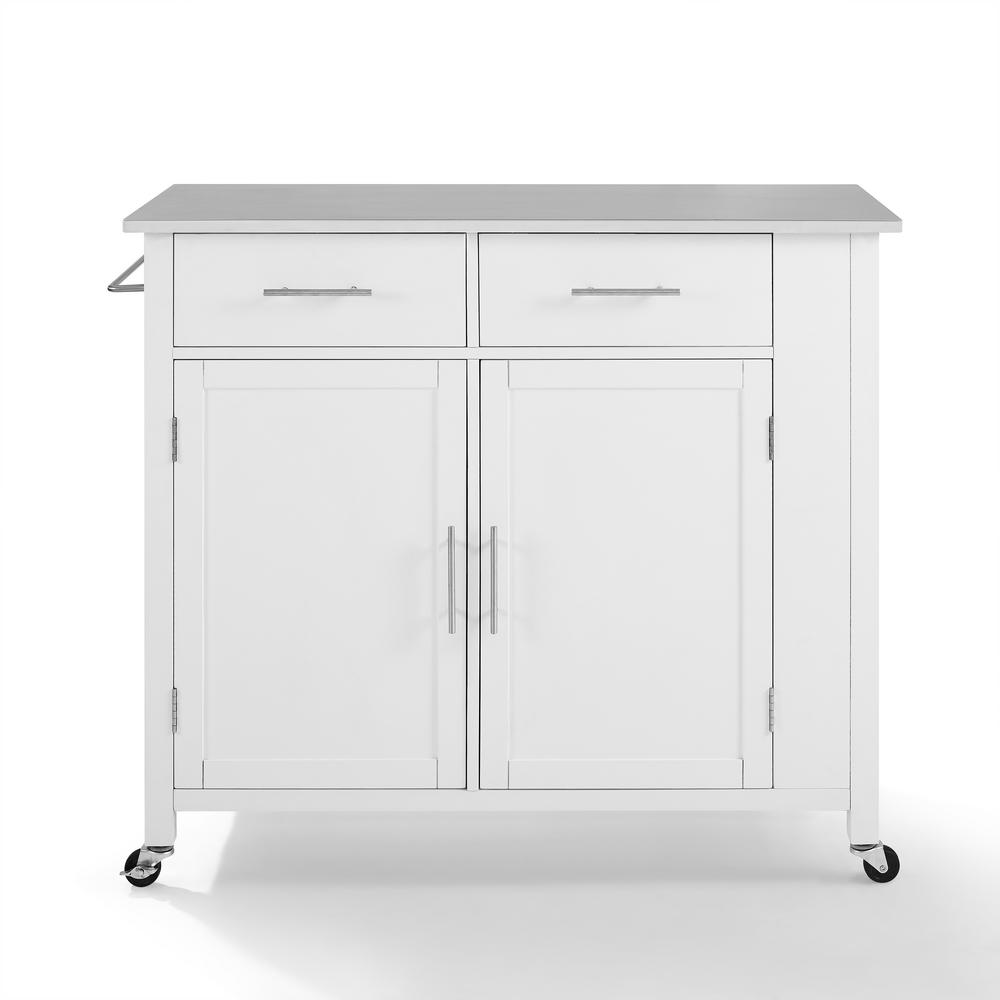 Cf3002 Wh Kitchen Cart Island Cabinet