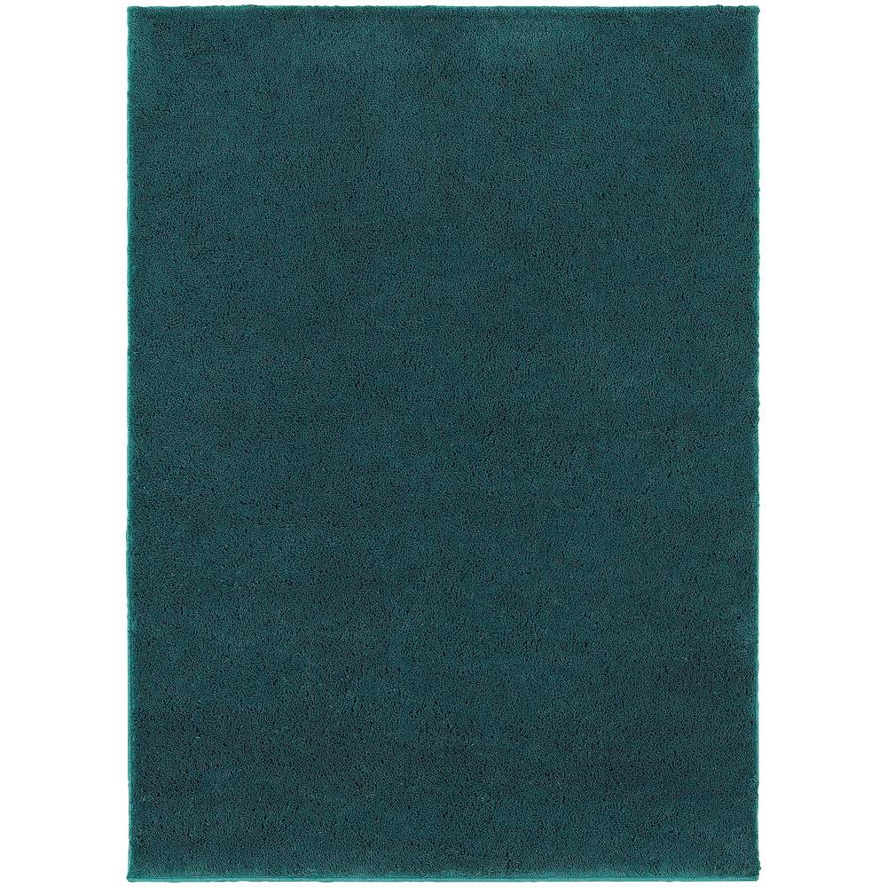 Home Decorators Collection Posh Shag Turquoise 5 ft. 3 in. x 7 ft. 3 in ...