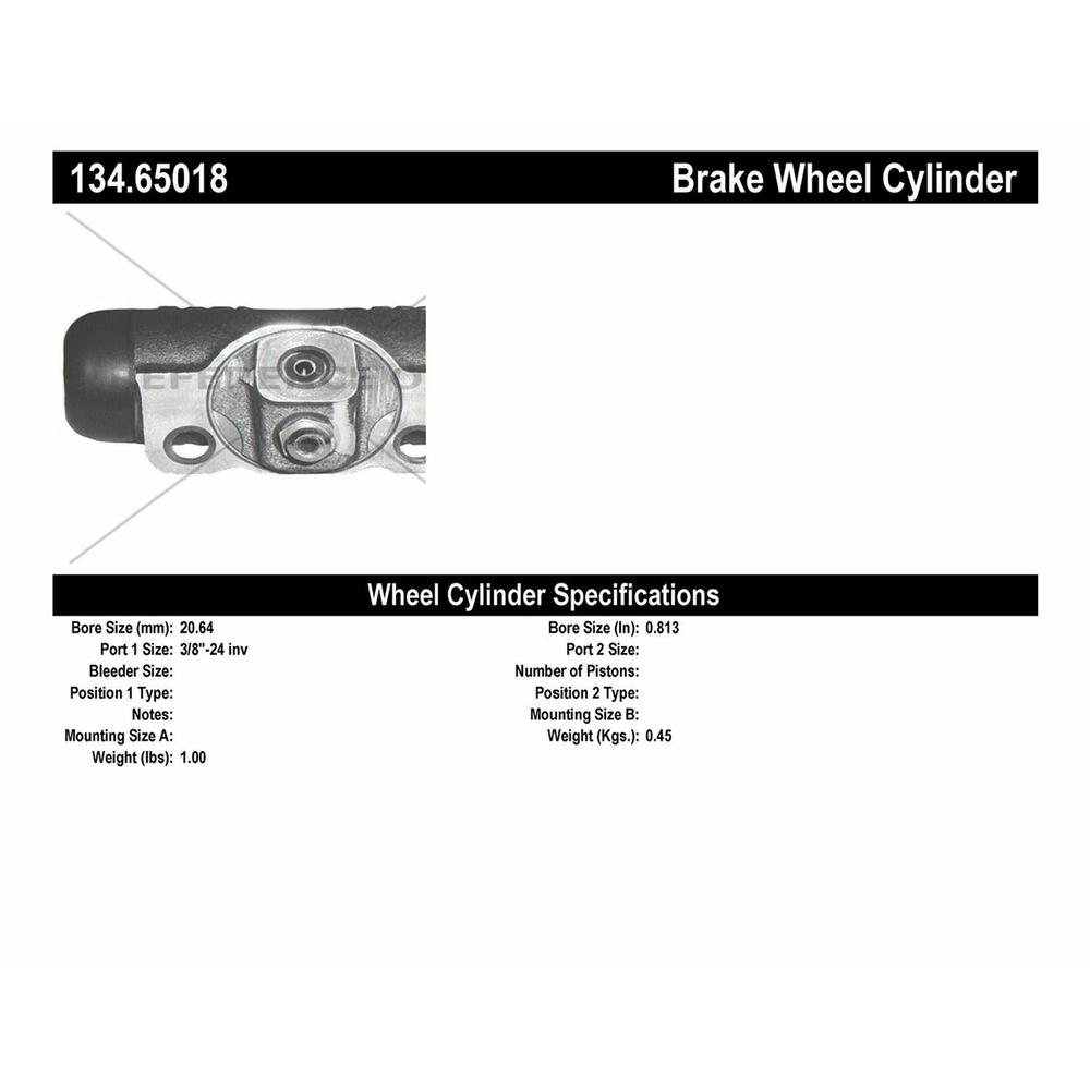 Centric Parts 134.65018 Drum Brake Wheel Cylinder