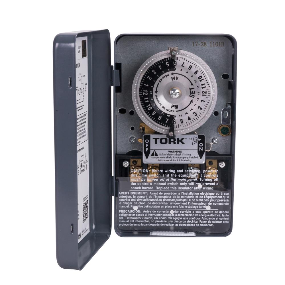 Tork 40 Amp 1-channel 24-hours Indoor Mechanical Time Switch 1101b