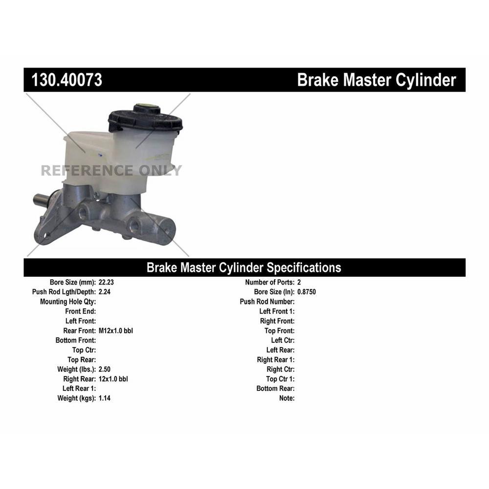 Centric Parts 130.62063 Brake Master Cylinder