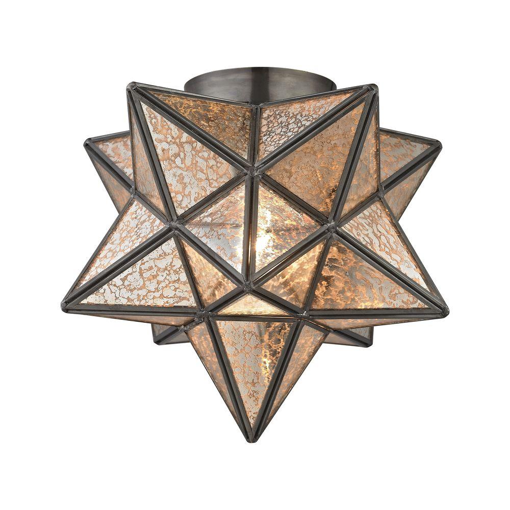 Titan Lighting Moravian Bronze Star Flush Mount Tn 998366 The Home Moravian Bronze Star Flush Mount