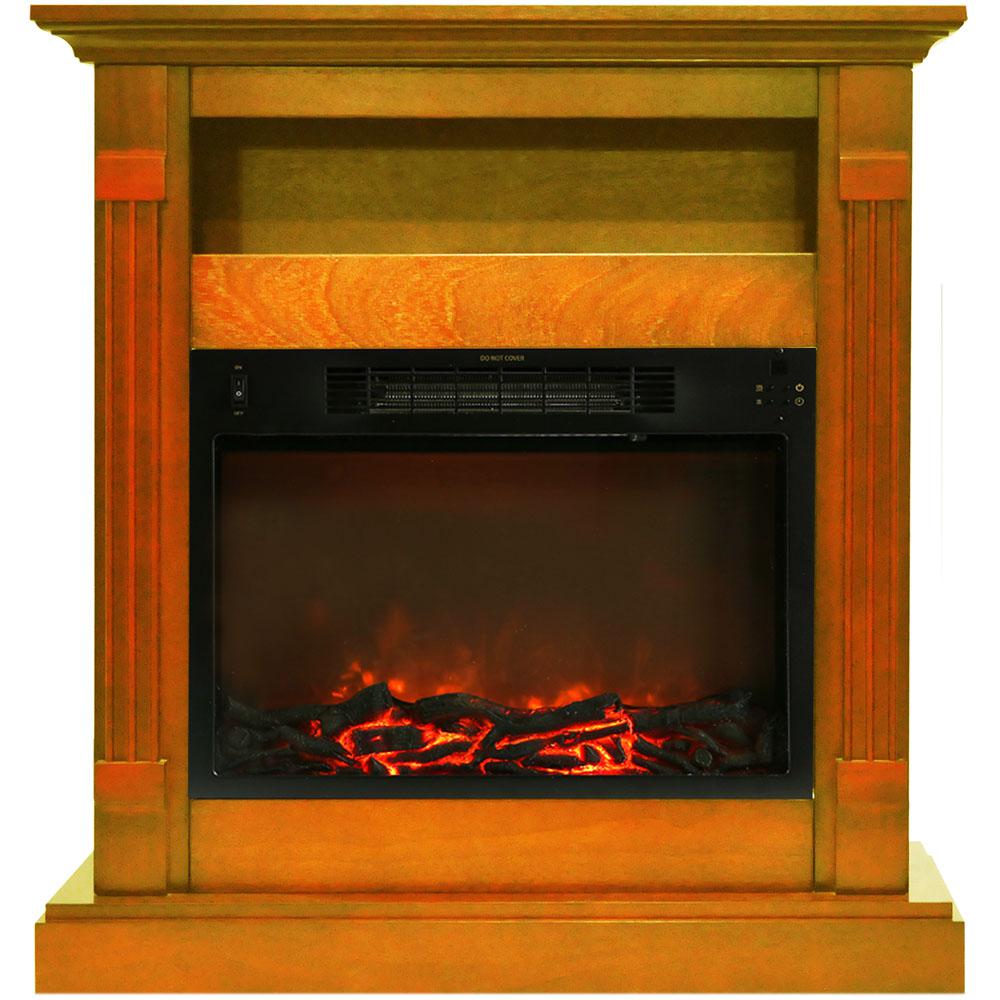 Cambridge Sienna 34 in. Electric Fireplace in TeakCAM34371TEK The