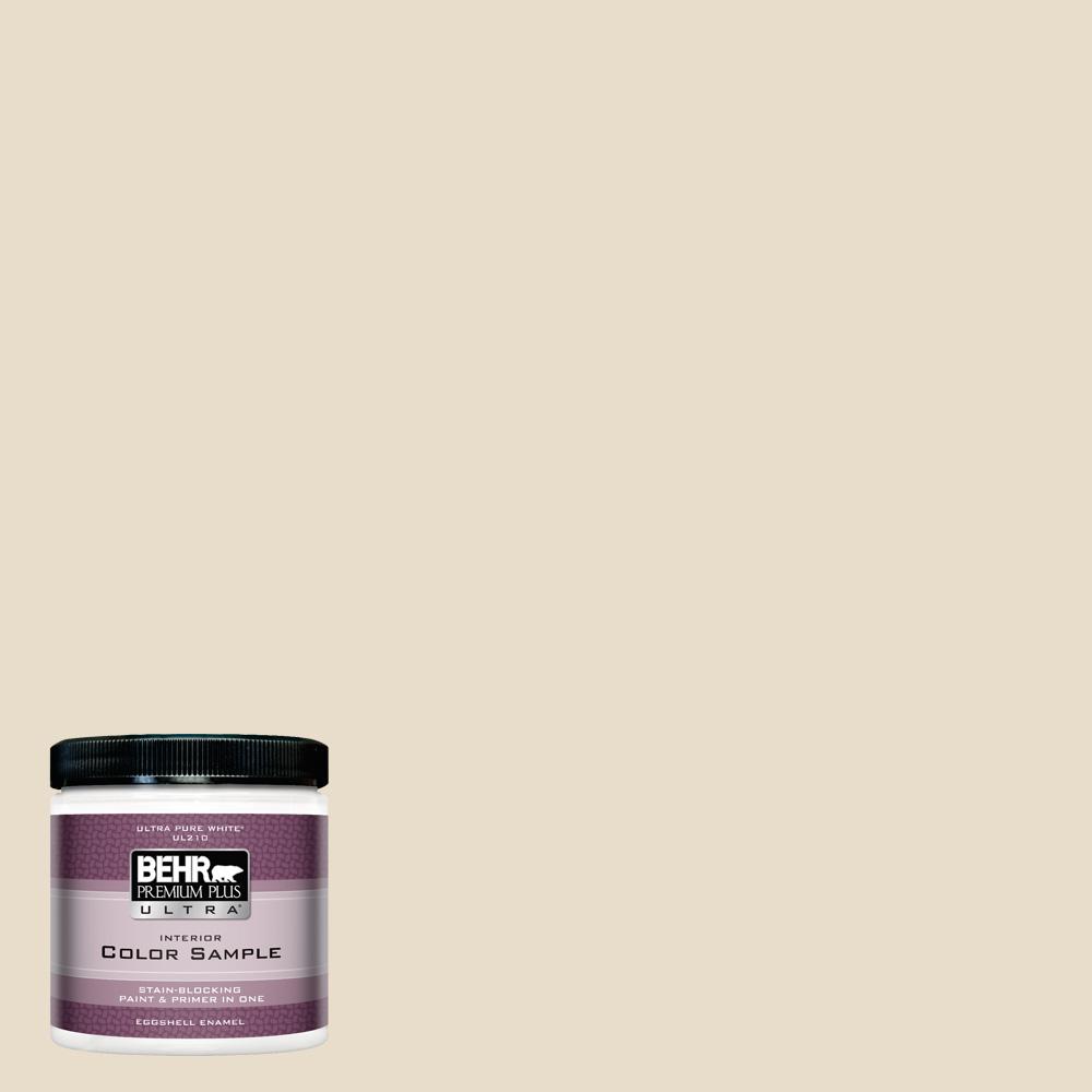 Behr Premium Plus Ultra 8 Oz 23 Antique White Eggshell Enamel 23 Antique White Eggshell Enamel Interior Paint And Primer In One Sample