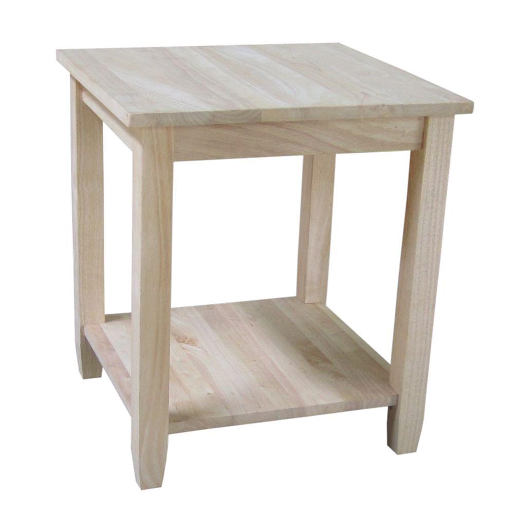 International Concepts Solano Unfinished End Table Ot 6e The Home International Concepts Solano Unfinished End Table