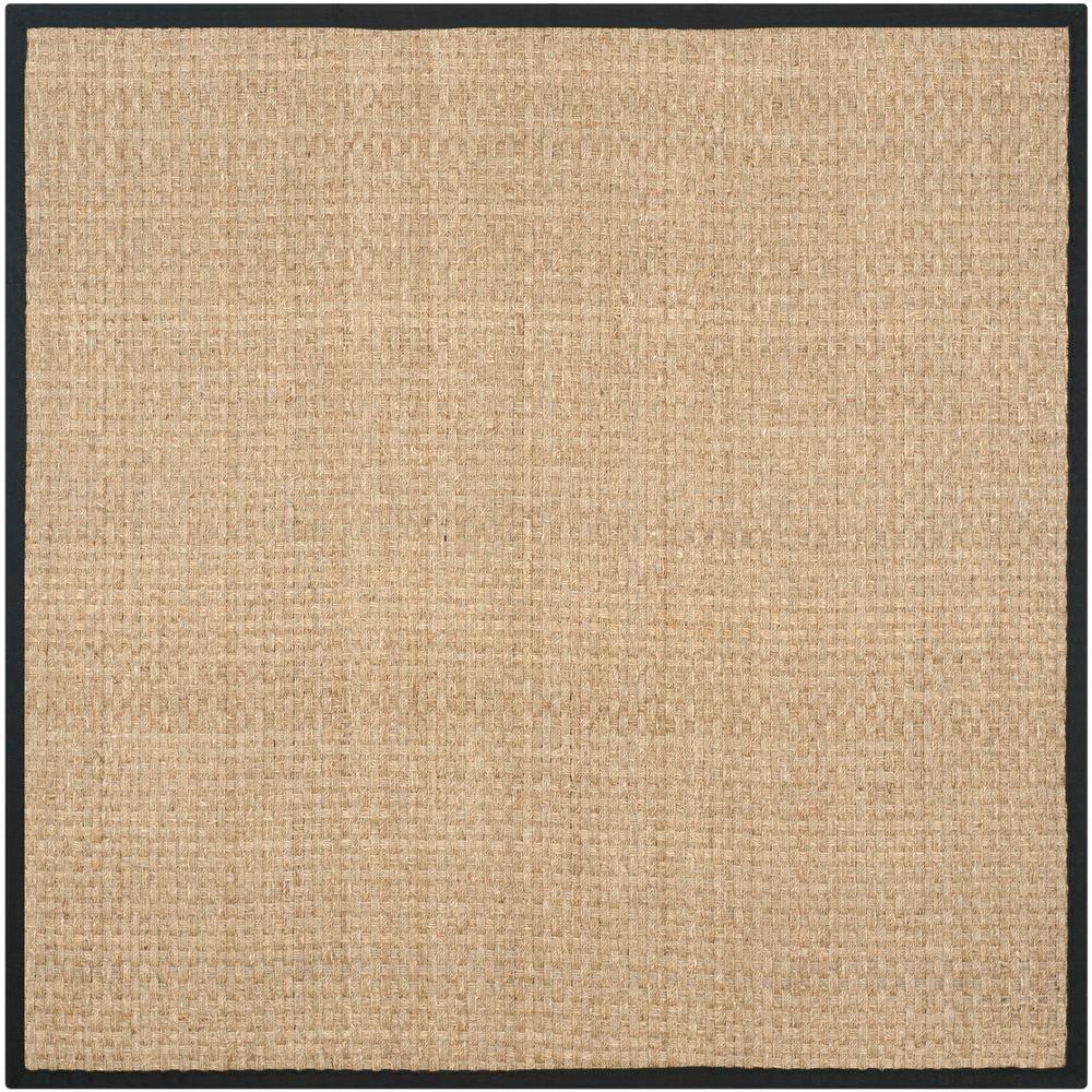 Safavieh Natural Fiber Beige/Black 8 ft. x 8 ft. Square