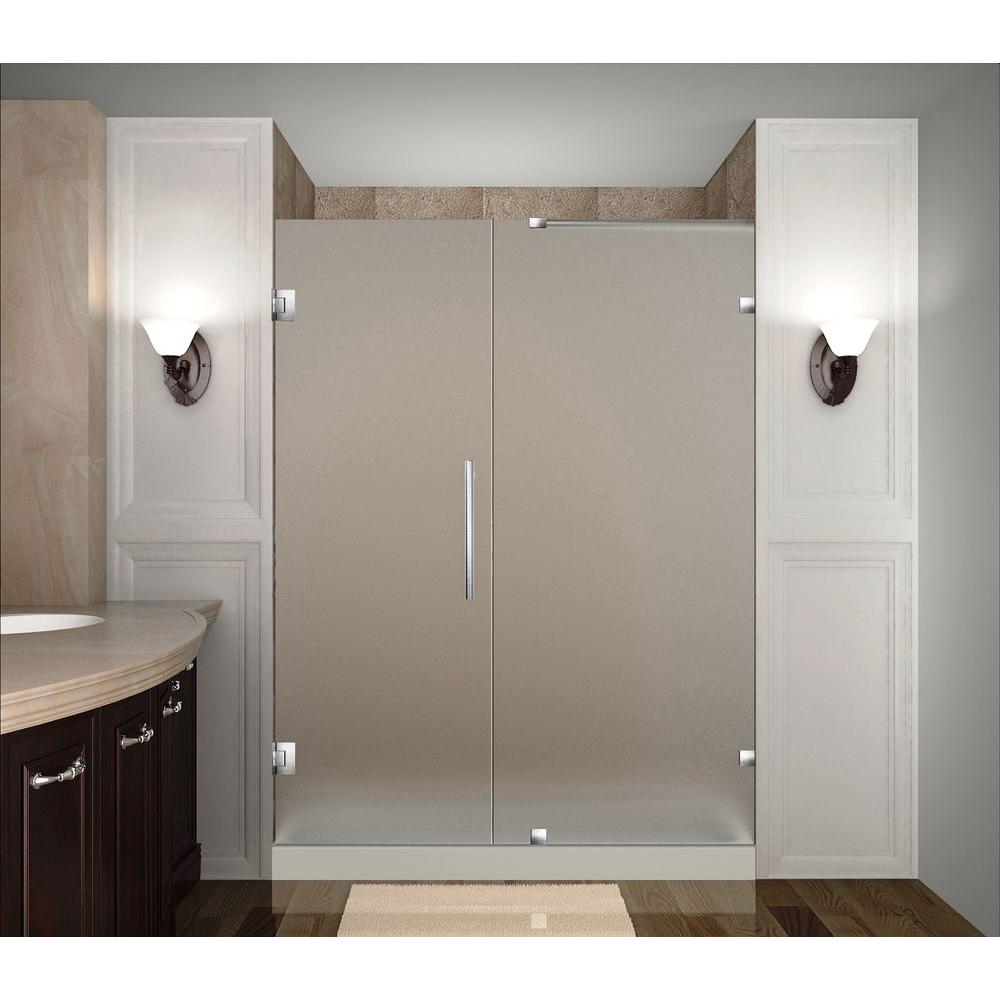 Aston Nautis 50 In X 72 In Completely Frameless Hinged Shower