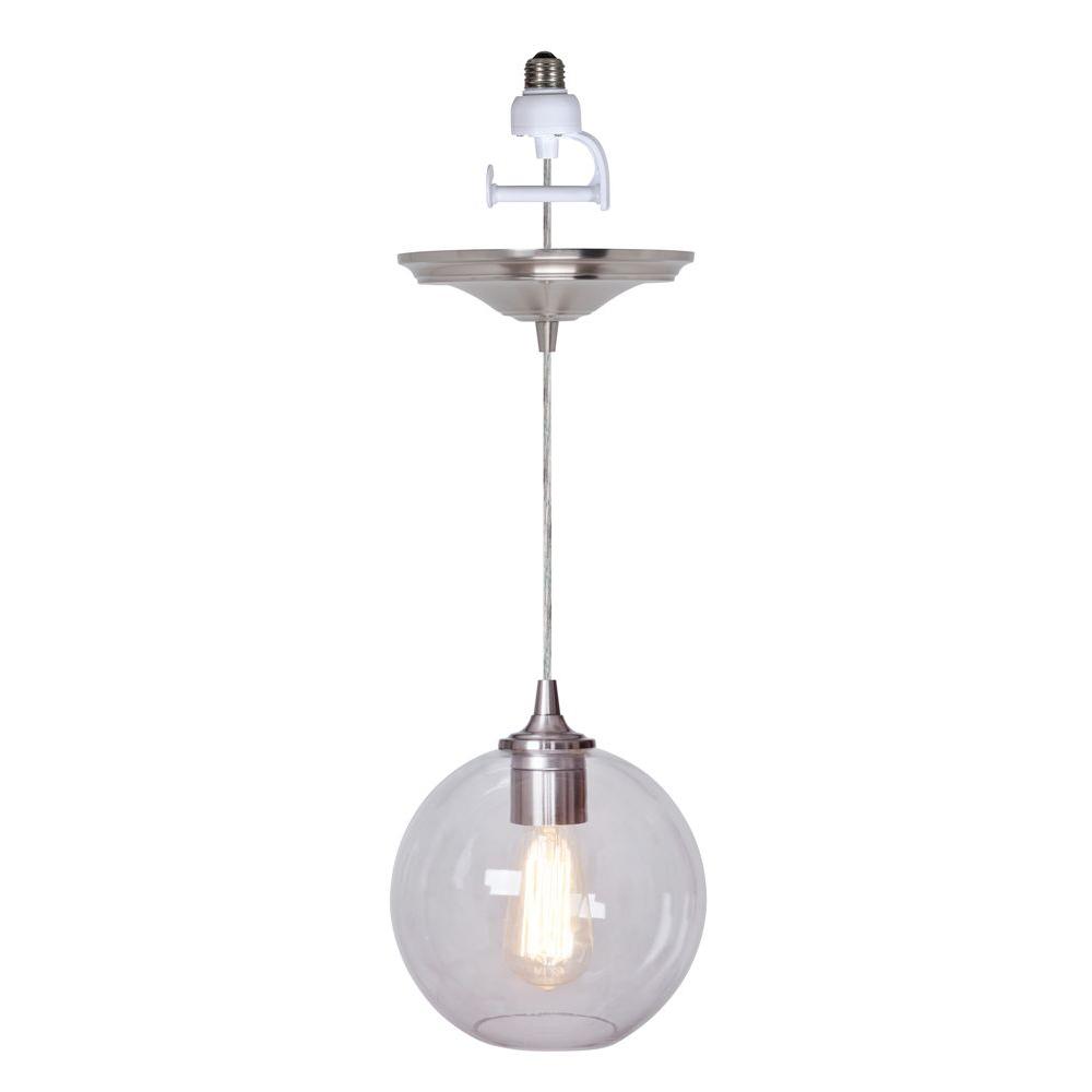 Worth Home Products Instant Pendant Series 1-Light Brushed Nickel