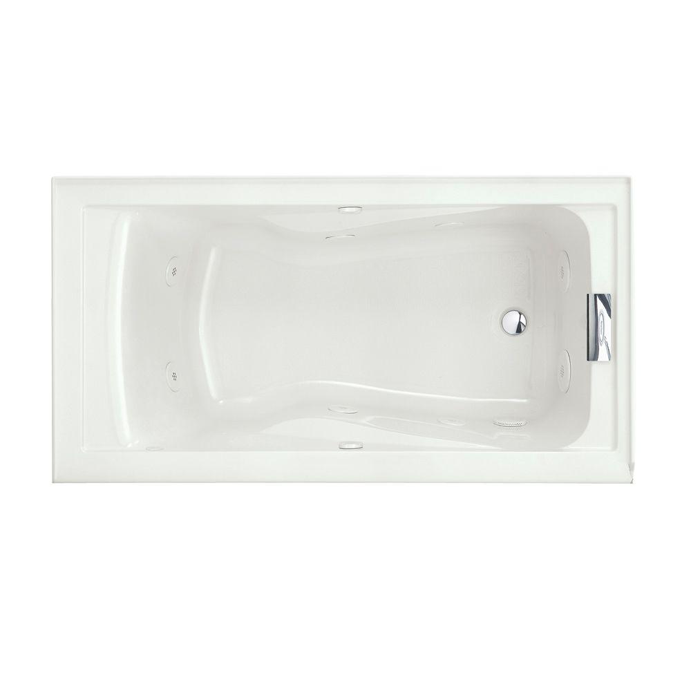 American Standard Evolution 60 In X 32 In Whirlpool Tub With Everclean In White