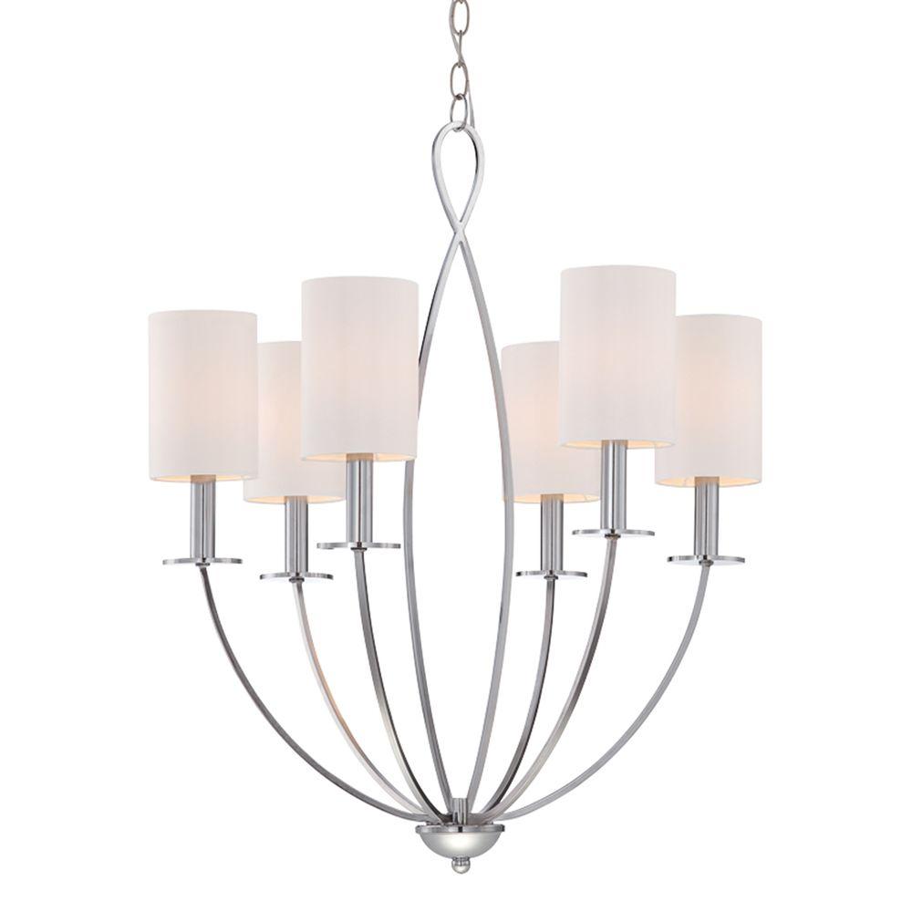 Home Decorators Collection 6Light Chrome Crystal Chandelier29360HBU