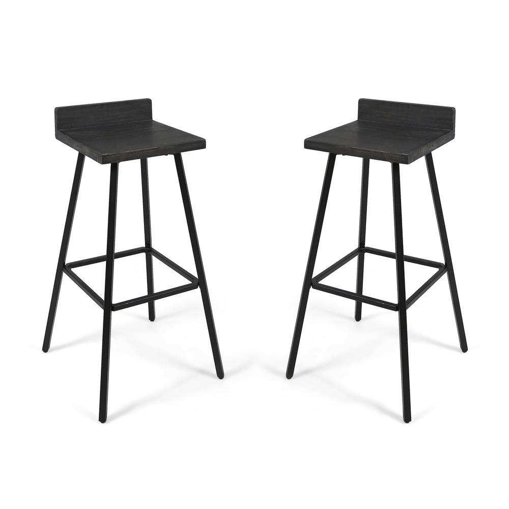Black Grainy Stool - Stools Item