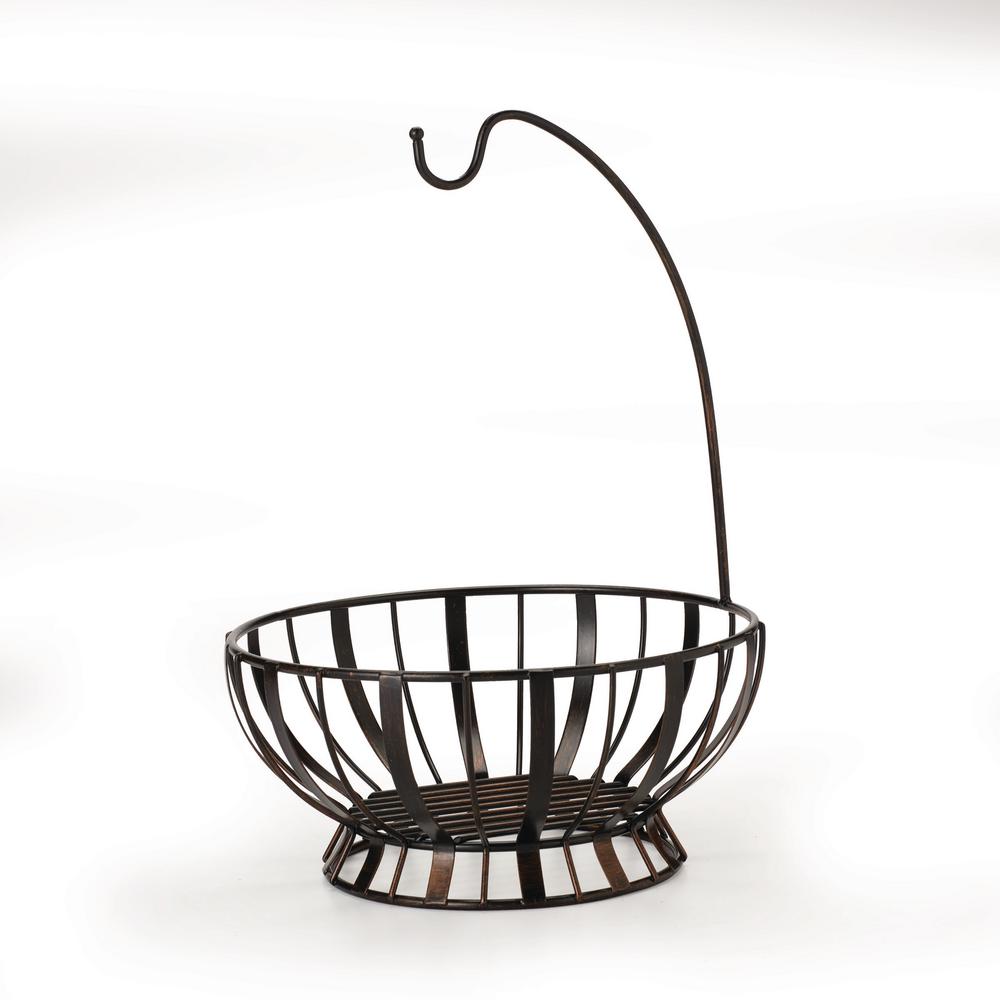 Gourmet Basics By Mikasa Fruit Basket With Banana Hanger 5164228 Fruit Basket With Banana Hanger