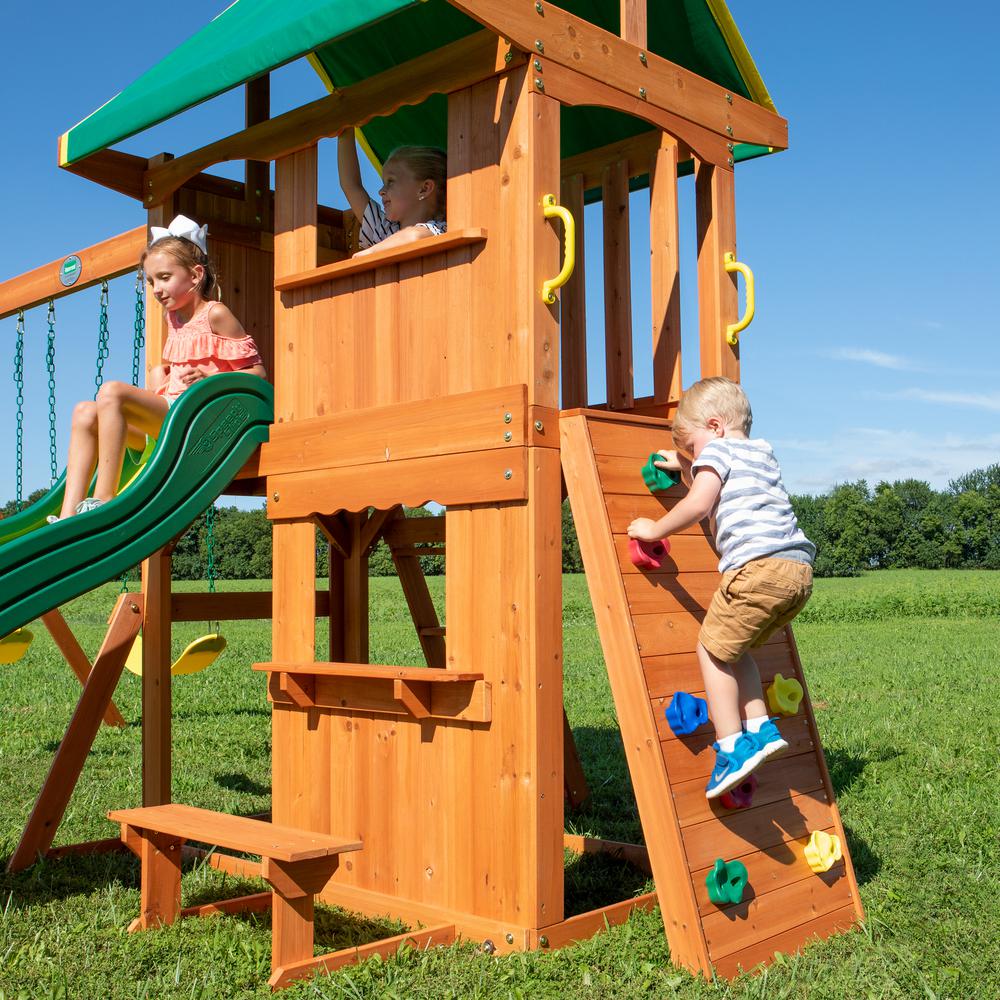 backyard discovery somerset wood swing set