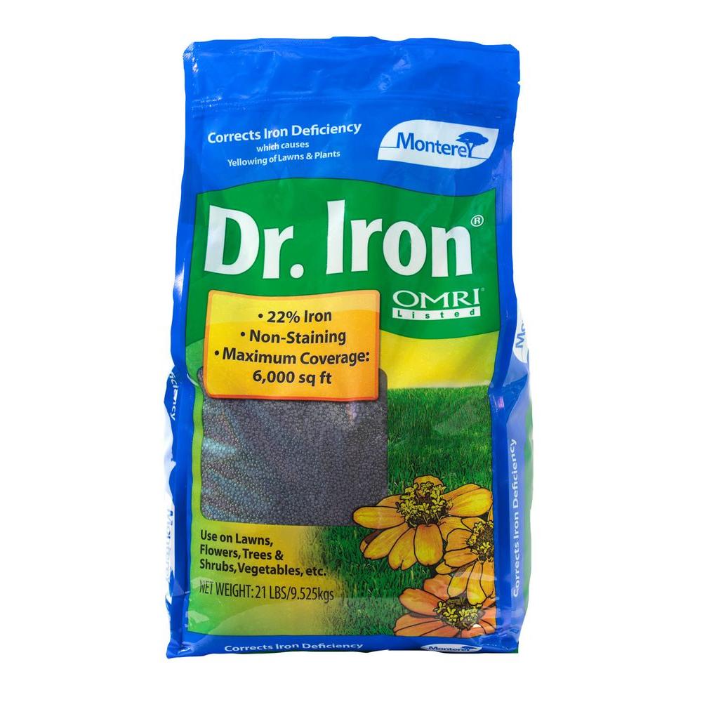 Monterey Dr. Iron 21 lb. Organic Lawn Pellets-LG7122 - The Home Depot