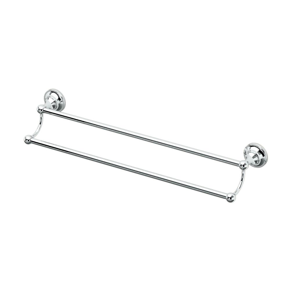 Gatco Tiara 24 in. Double Towel Bar in Chrome4324 The Home Depot