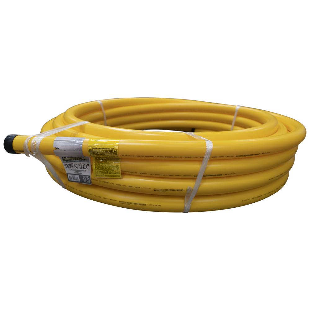 HOMEFLEX 11/2 in. IPS x 100 ft. DR 11 Underground Yellow Polyethylene