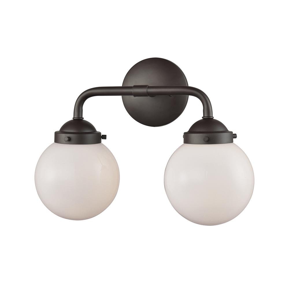 Thomas Lighting Beckett 2 Light Oil Rubbed Bronze And Clear Gl Beckett 2 Light Oil Rubbed Bronze