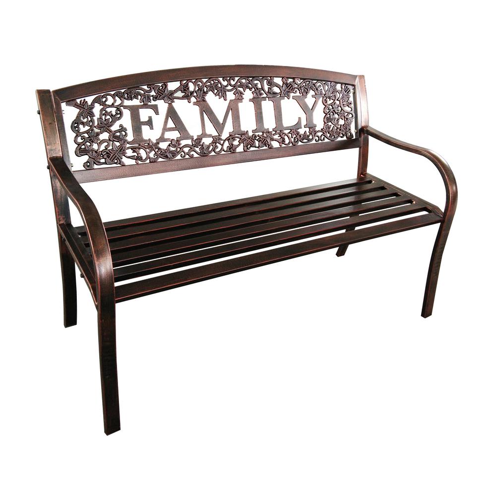 Leigh Country Family Metal Outdoor Patio Bench