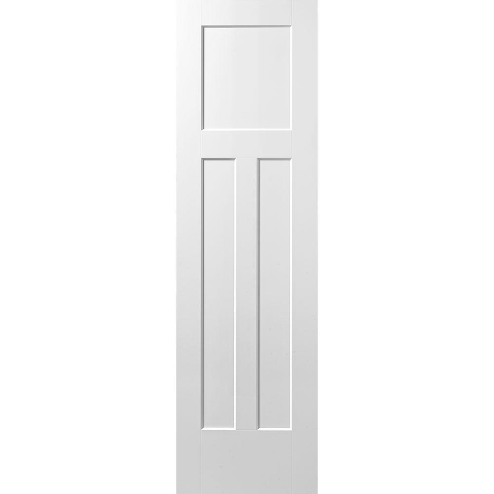 Masonite 30 In. X 80 In. Winslow Primed 3-Panel Solid Core Composite ...