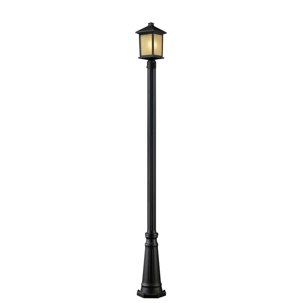 Low Voltage Post Lighting Outdoor The Home Depot Lawrence 1 Light Outdoor Oil Rubbed Bronze Incandescent Post