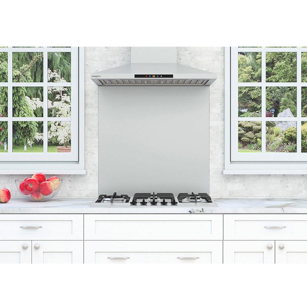 Ancona 29 5 In X 30 75 In Stainless Steel Backsplash In Stainless Steel Pa0110 3001 The Home Depot
