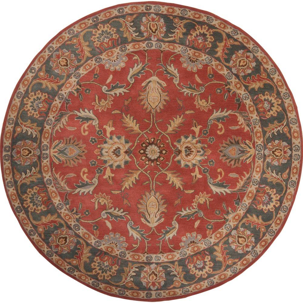 Artistic Weavers John Rust Red 4 ft. x 4 ft. Round Area