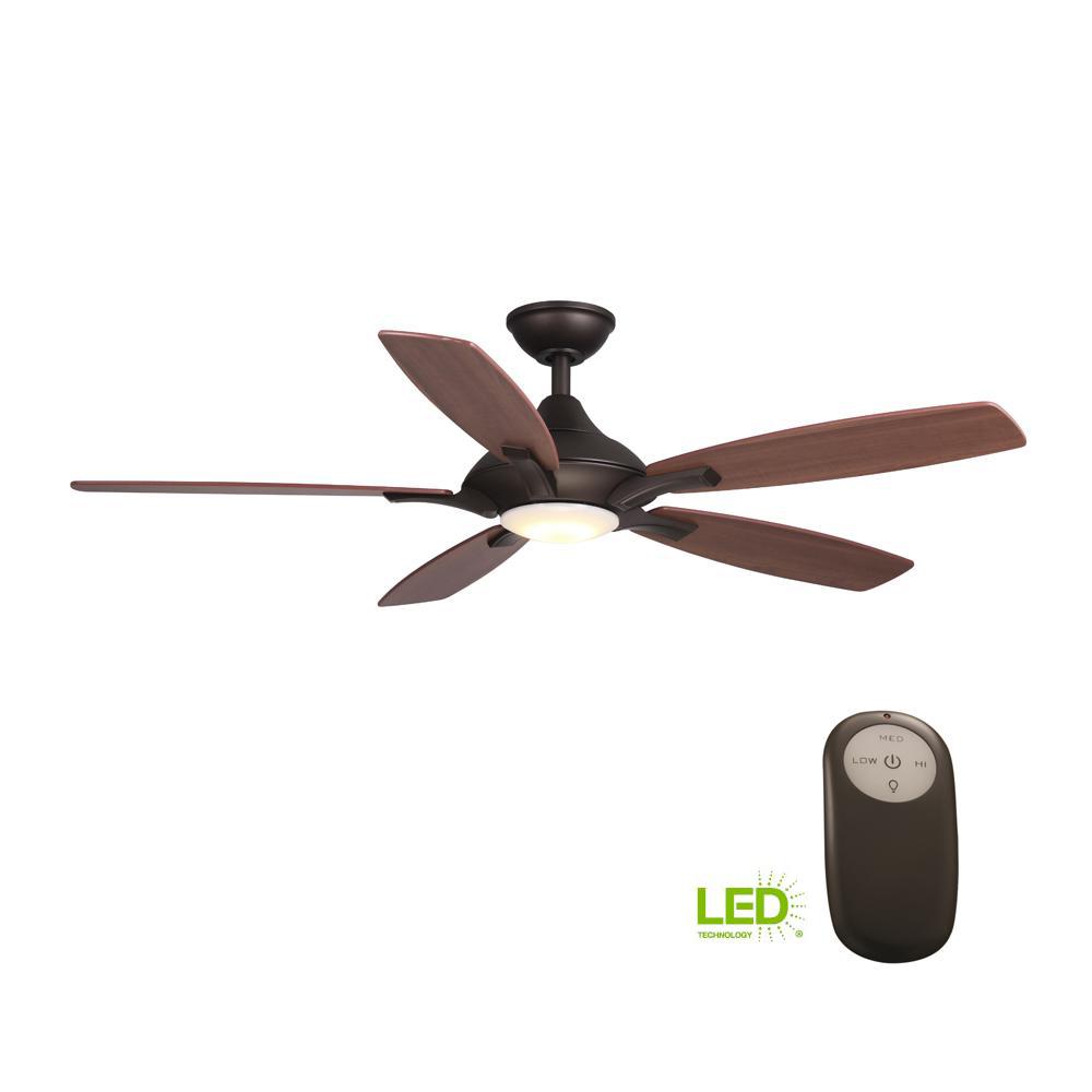 Home Decorators Collection Petersford 52 In Integrated Led Indoor Home Decorators Collection Petersford 52 In Integrated Led Indoor Oil Rubbed Bronze Ceiling Fan With