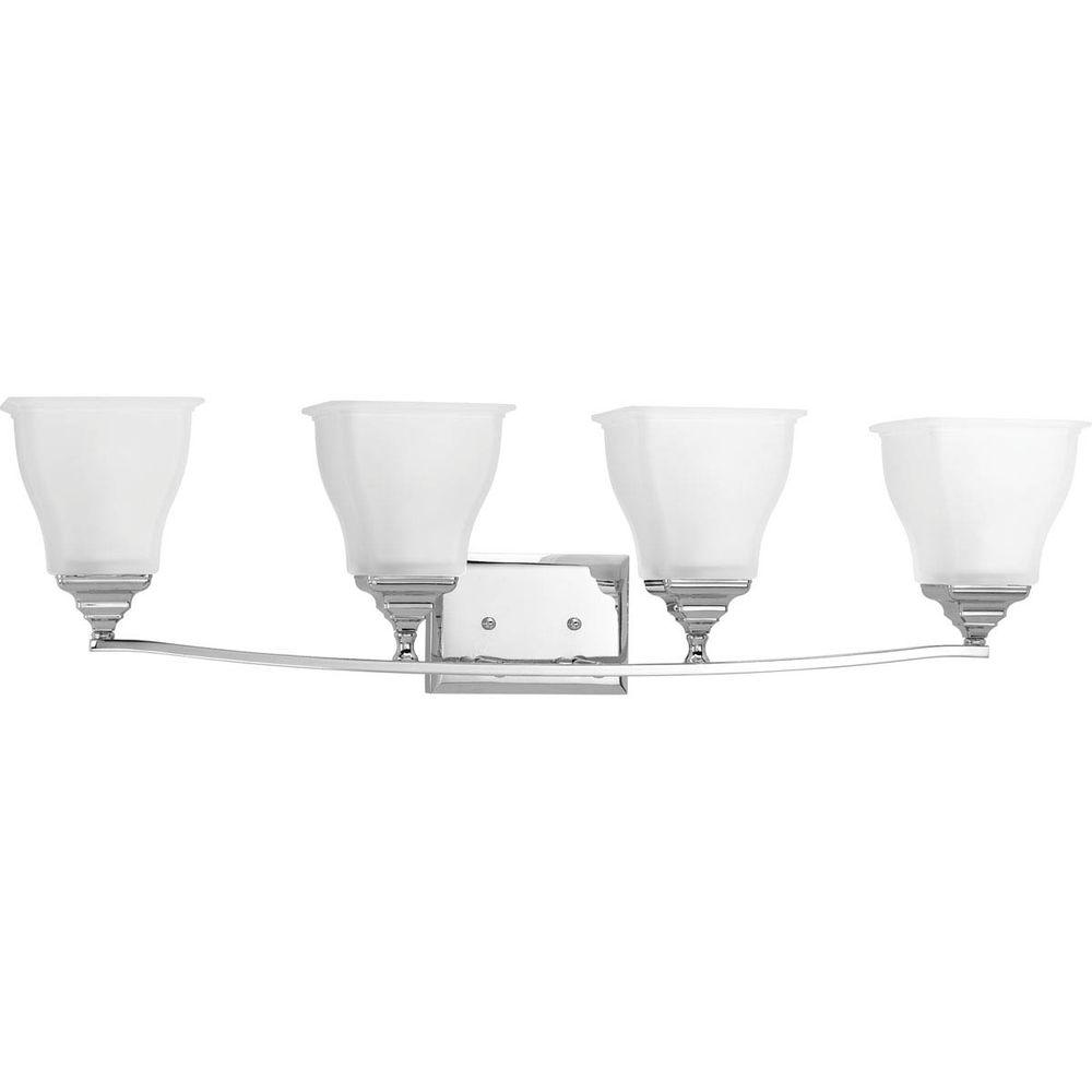 Progress Lighting Cascadia Collection 4Light Polished Chrome Vanity