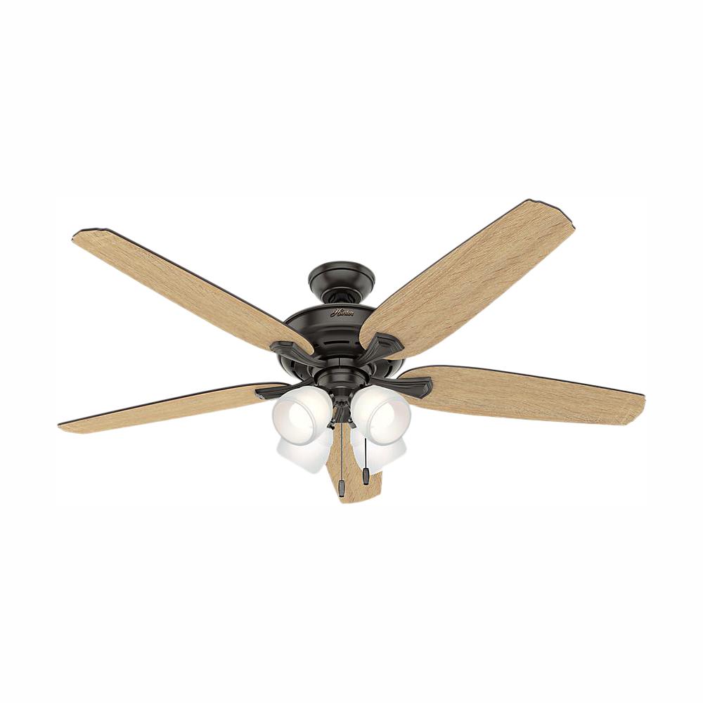 Hunter Channing 60 In Led Indoor Noble Bronze Ceiling Fan 54143