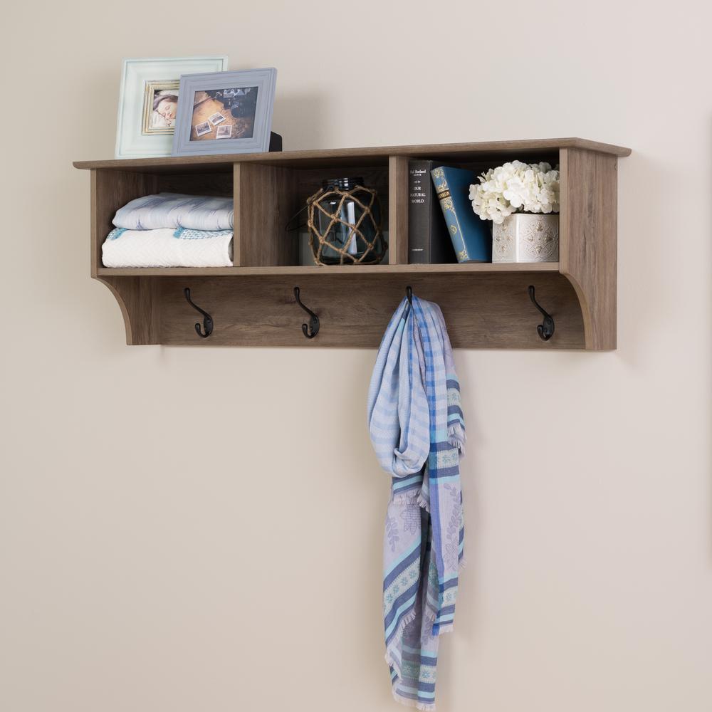 Prepac Drifted Gray Wall Mounted Coat Rack by Prepac