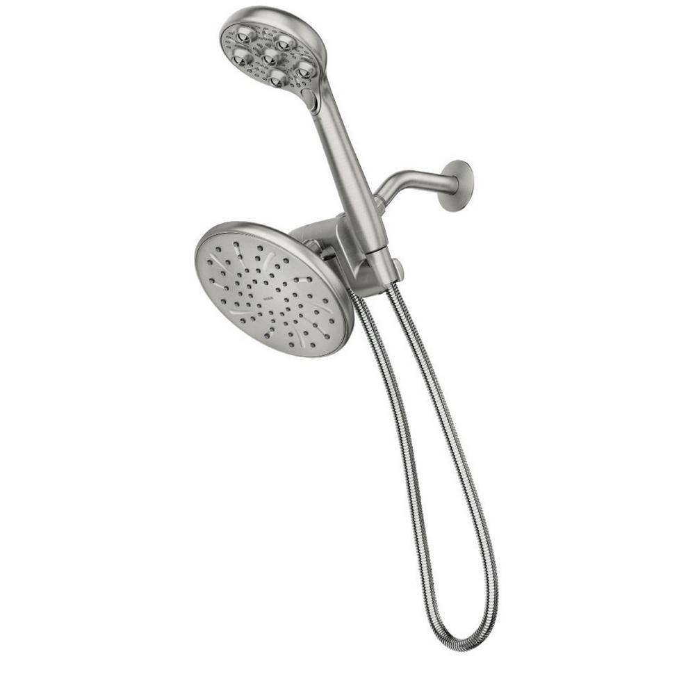 MOEN HydroRoller Massage 3Spray Dual Showerhead and Handheld