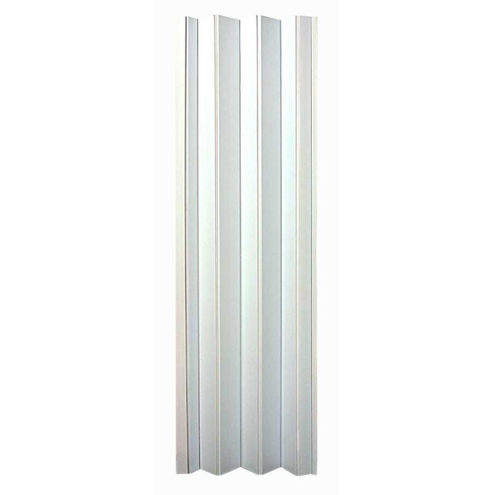 Spectrum 48 In X 96 In Oakmont Vinyl White Accordion Door