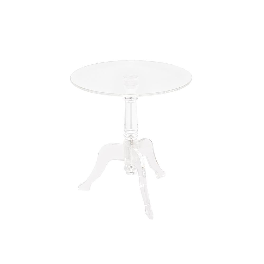 Clear Acrylic End Table 65036ACR01U The Home Depot
