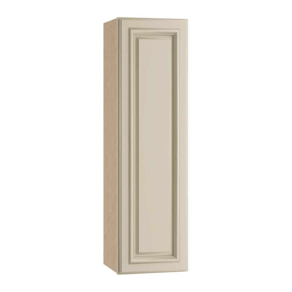 Home Decorators Collection Holden Assembled 9x36x12 In Single Door Hinge Left Wall Kitchen Cabinet Bronze Glaze