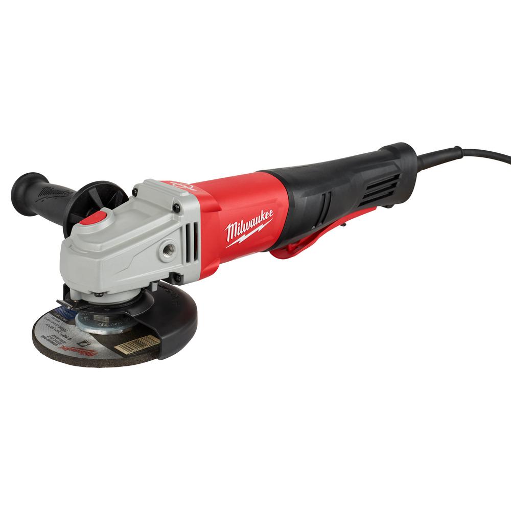 Milwaukee 11 Amp Corded 41/2 in. Small Angle Grinder Paddle NoLock