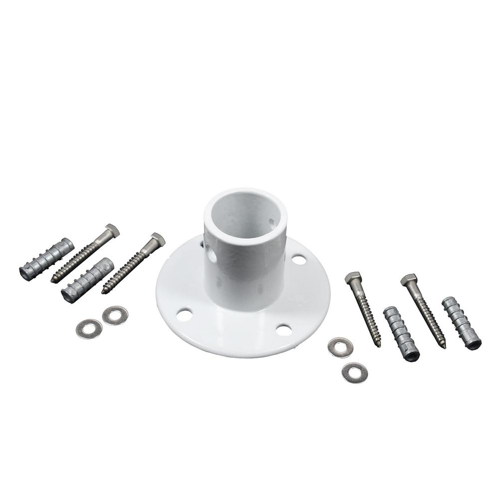 PERMACAST 5 1/4 in Surface Mount Slide Deck Flange with Concrete Anchor Pack for Slides in