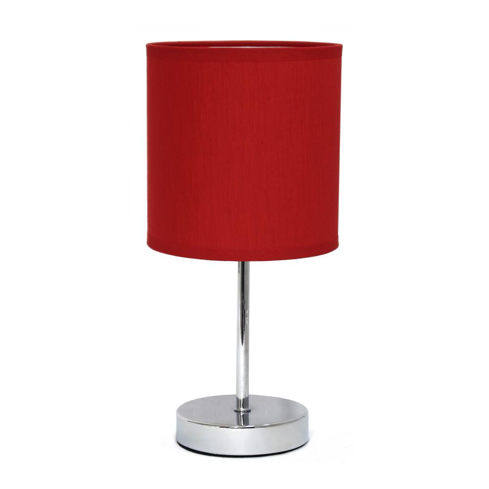 red bedside table lamps