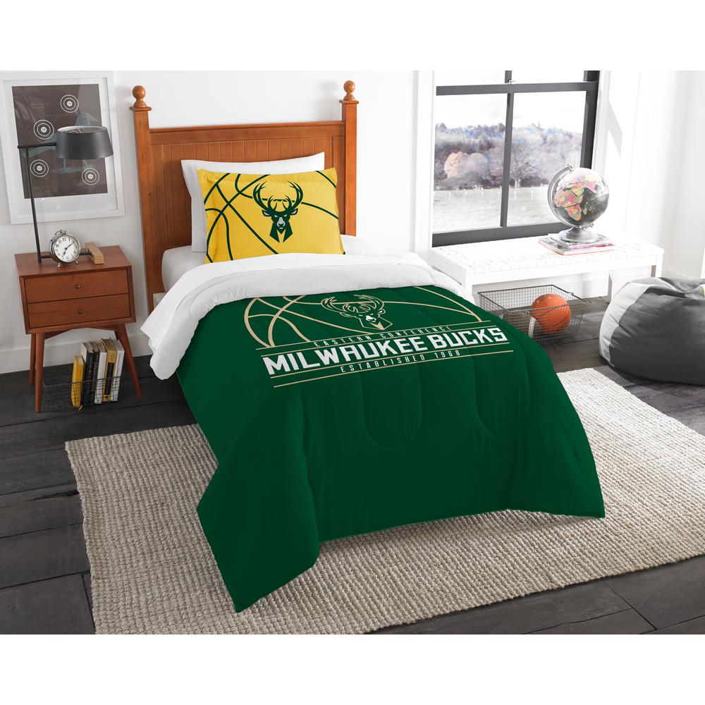Bucks 2 Pc Multi Color Polyester Reverse Slam Twin Comforter Set