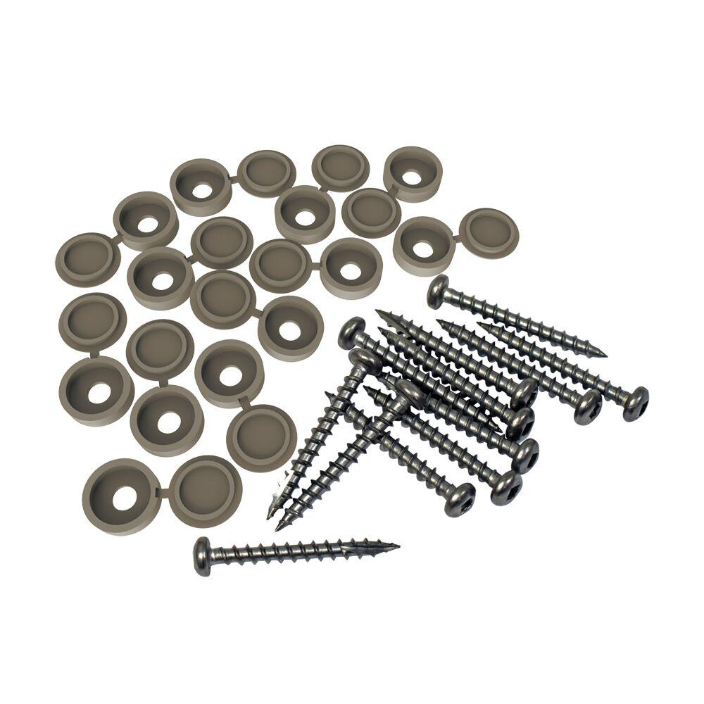 Tuffbilt Dec Panel 2 In X 4 In Clay Fastener Kit 12 Pack 73025528 The Home Depot