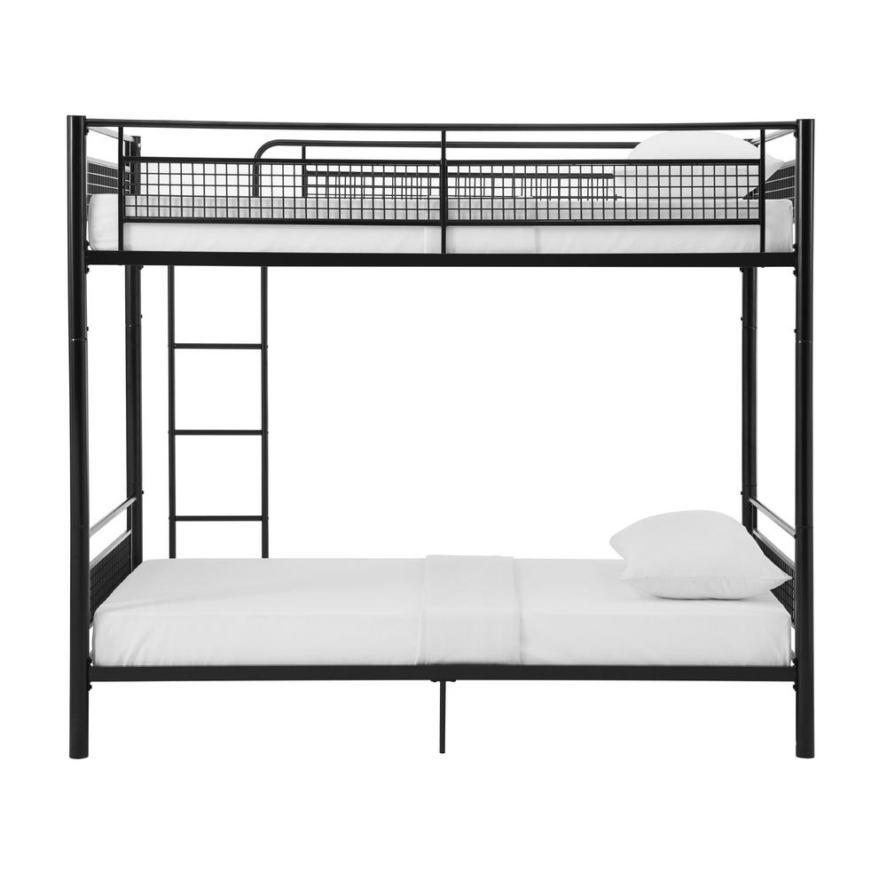 Black Twin Metal Mesh Frame Bunk Bed Black Twin Metal Mesh Frame Bunk Bed