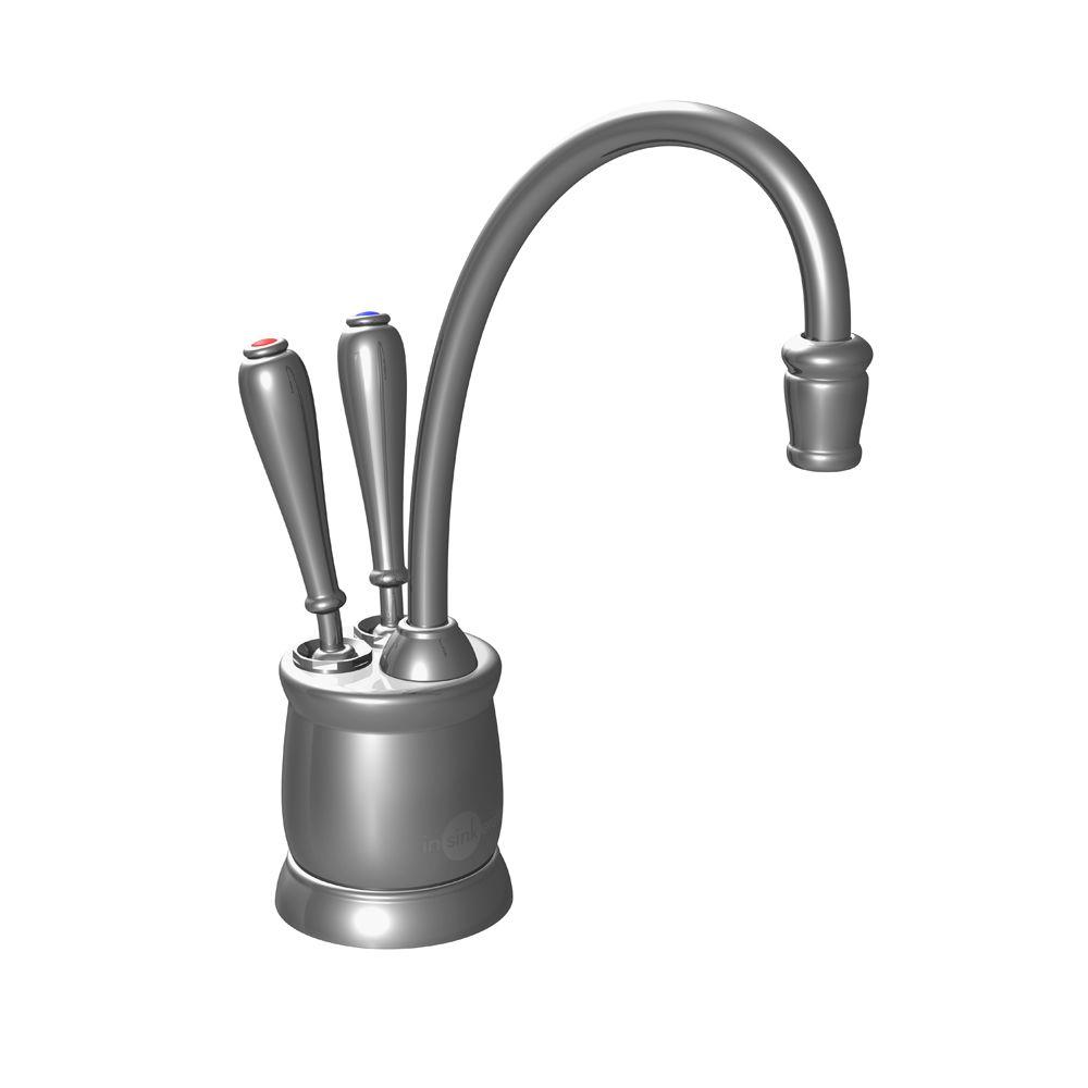 Insinkerator Indulge Tuscan 2 Handle Instant Hot And Cold Water Dispenser Faucet In Satin Nickel