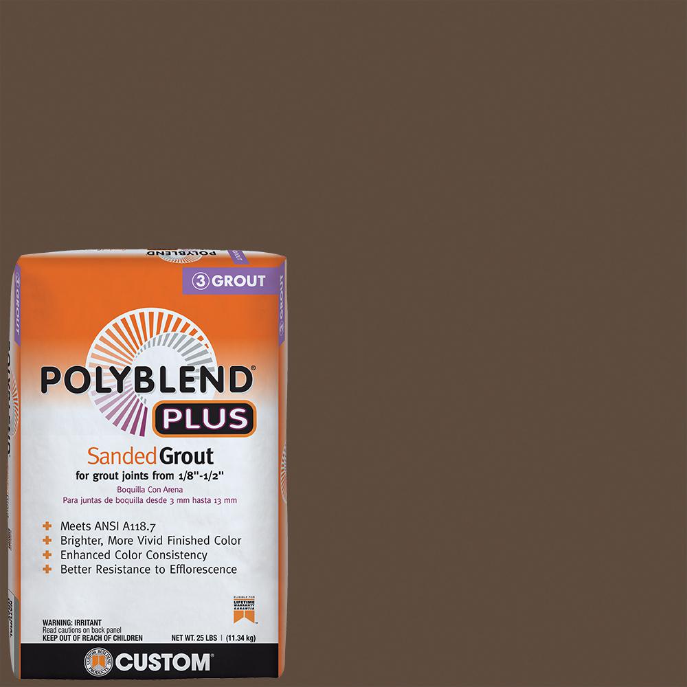 Custom Building Products Polyblend Plus 646 Coffee Bean 25 lb. Sanded